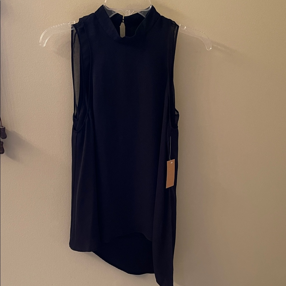 RACHEL Rachel Roy Black Sleeveless Top